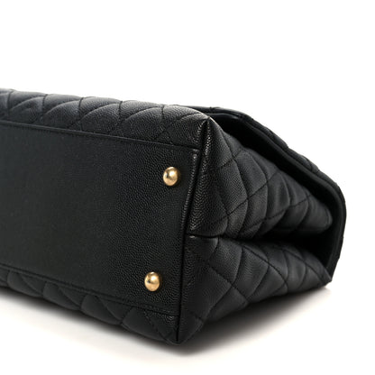Chanel Caviar Quilted Small Coco Handle Flap Black 11 of 12