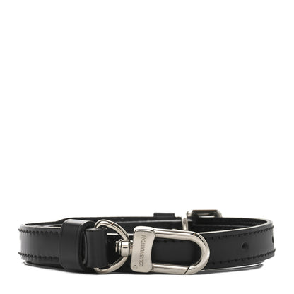 Louis Vuitton Calfskin 16mm Adjustable Shoulder Strap Black 1 of 5