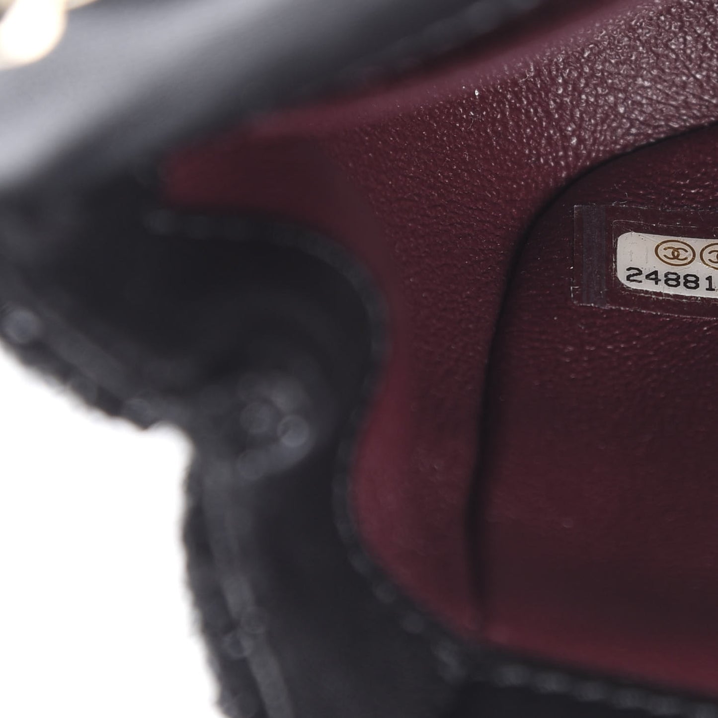 Tweed Pearl Mini Cosmos Flap Black