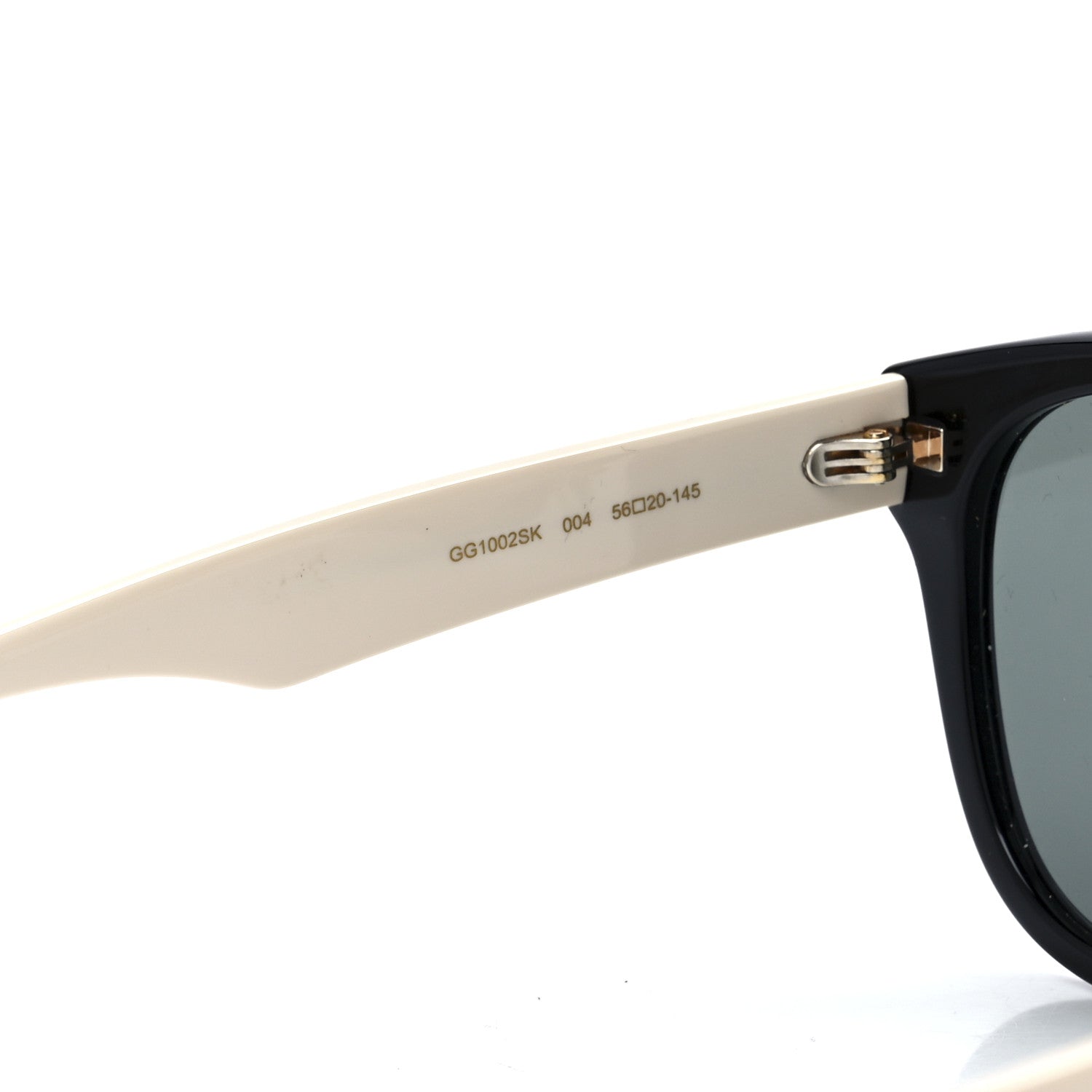 Gucci Acetate Square Frame Sunglasses GG1000SK Black White 5 of 9