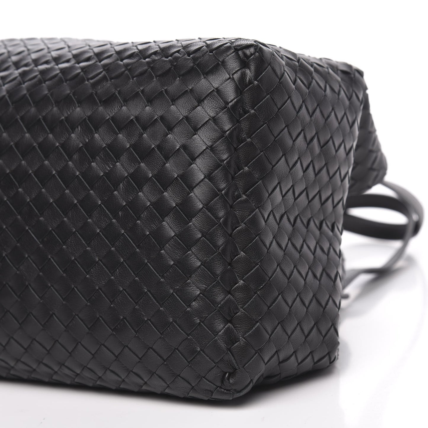 Nappa Intrecciato Medium Cesta Tote Black