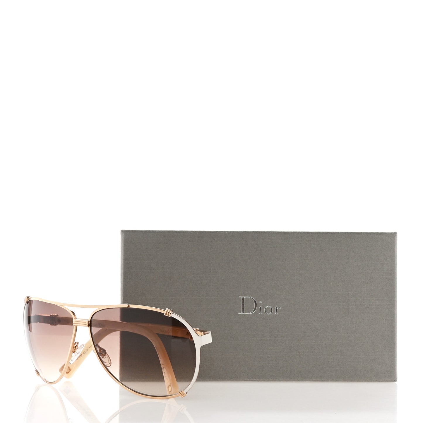Chicago 2 Aviator Sunglasses White