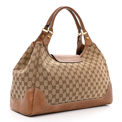 Gucci Monogram Large New Pelham Shoulder Bag Brown 2 of 9