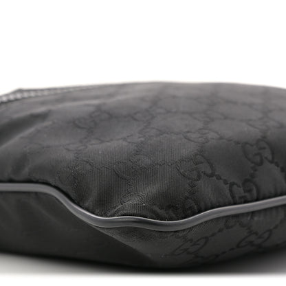 Gucci Nylon Monogram Mini Flat Messenger Bag Black 9 of 11