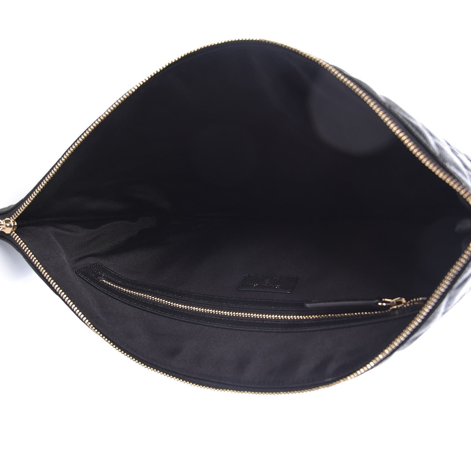 Chanel Caviar Quilted Large Cosmetic Case Black 5 of 10