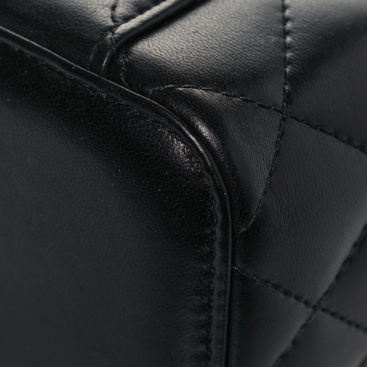 Chanel Lambskin Quilted Mini Pearl Crush Vanity Case With Chain Black 12 of 13