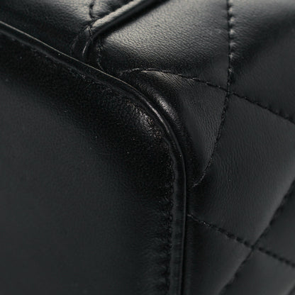 Chanel Lambskin Quilted Mini Pearl Crush Vanity Case With Chain Black 12 of 13