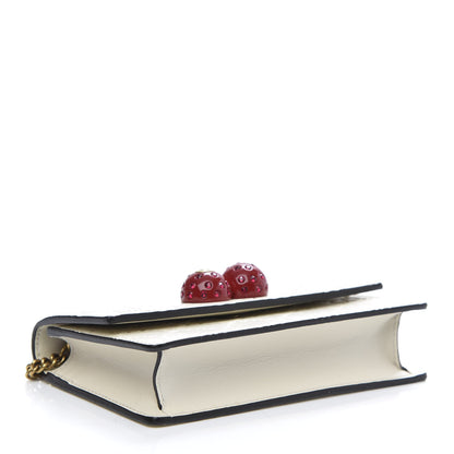 Gucci Guccissima Mini Cherry Chain Bag White 4 of 13