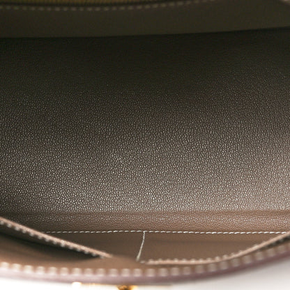 Hermes Taurillon Clemence Kelly Retourne 28 Etoupe 5 of 11