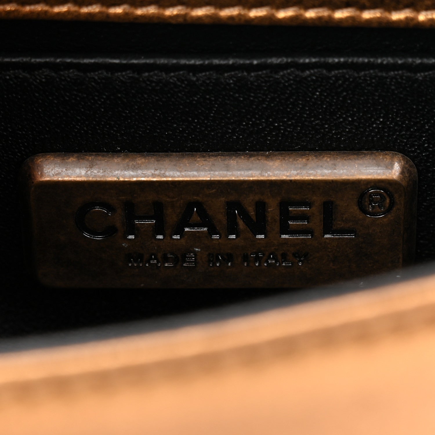 Chanel Galuchat Stingray Mini Boy Flap Gold 11 of 19