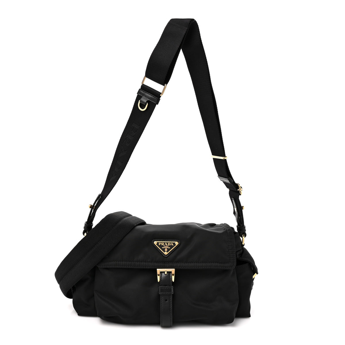 Prada Re-Nylon Medium Explore Shoulder Bag Black 1 of 8