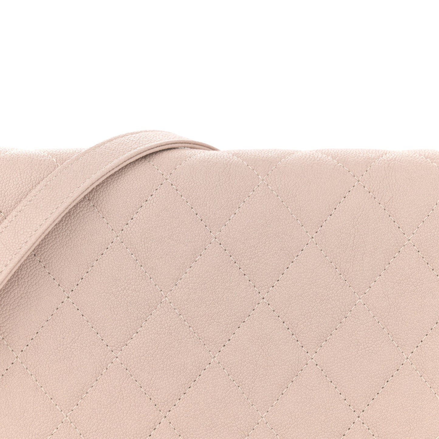 Caviar Quilted Boy Wallet On Chain WOC Light Beige