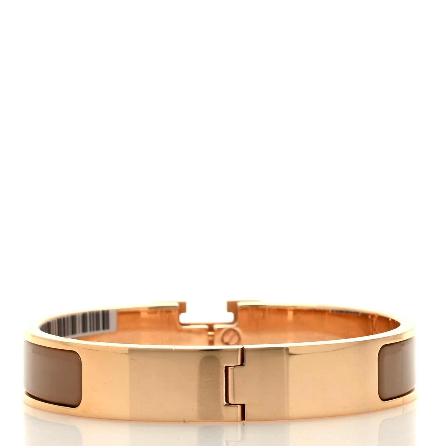 Hermes Enamel Narrow Clic Clac H Bracelet PM Chataigne 4 of 6
