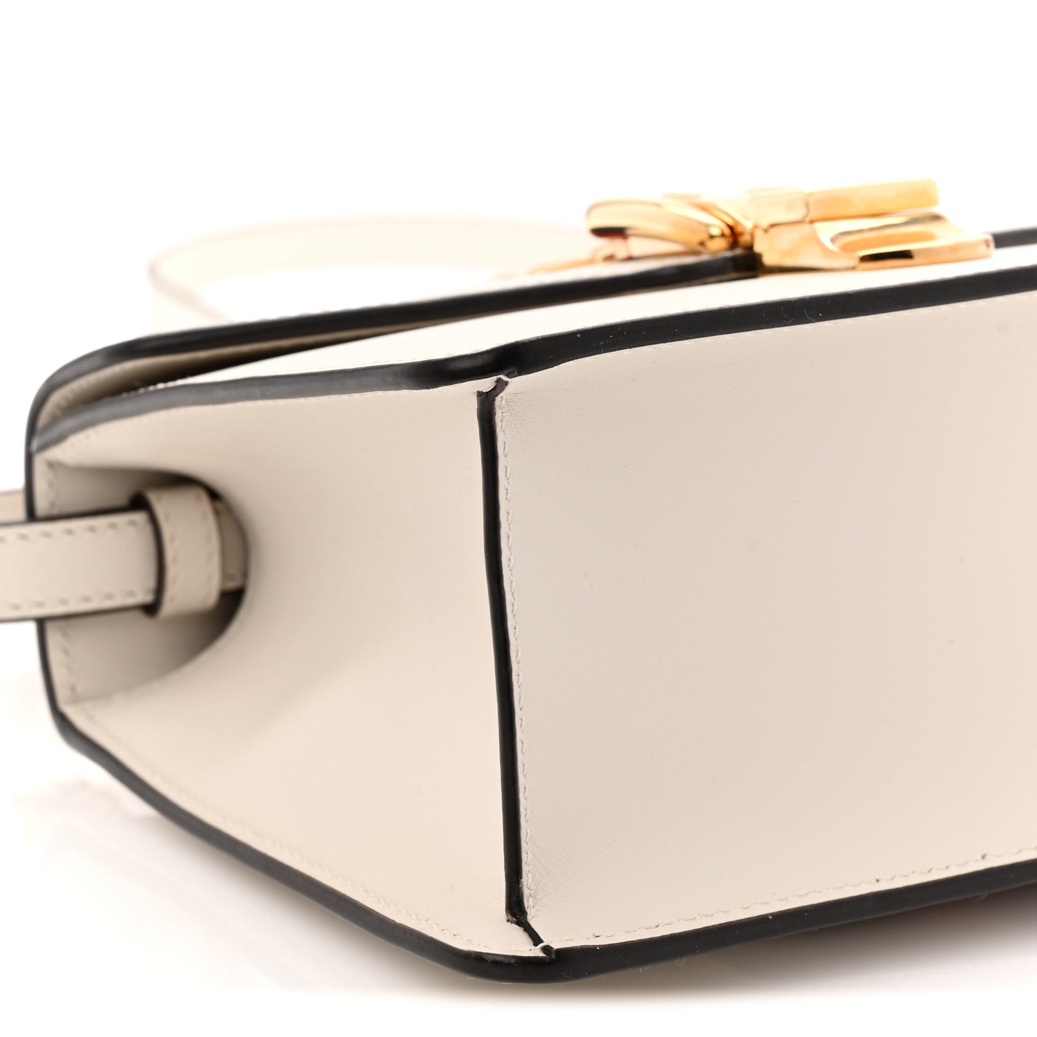 Gucci Calfskin Mini Sylvie Top Handle Bag White 9 of 10