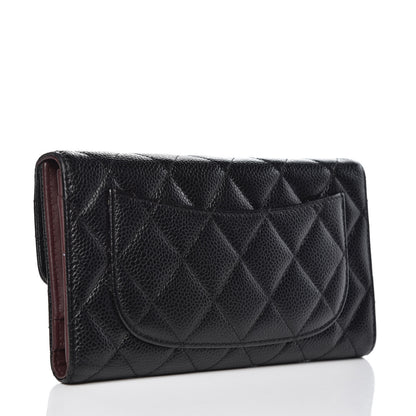 Chanel Caviar Quilted Large Flap Wallet Black 3 of 11