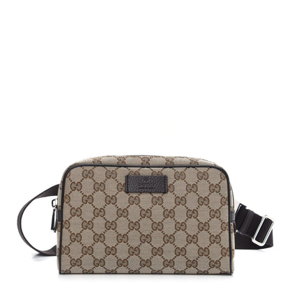 Gucci Monogram Belt Bag Dark Brown 1 of 9