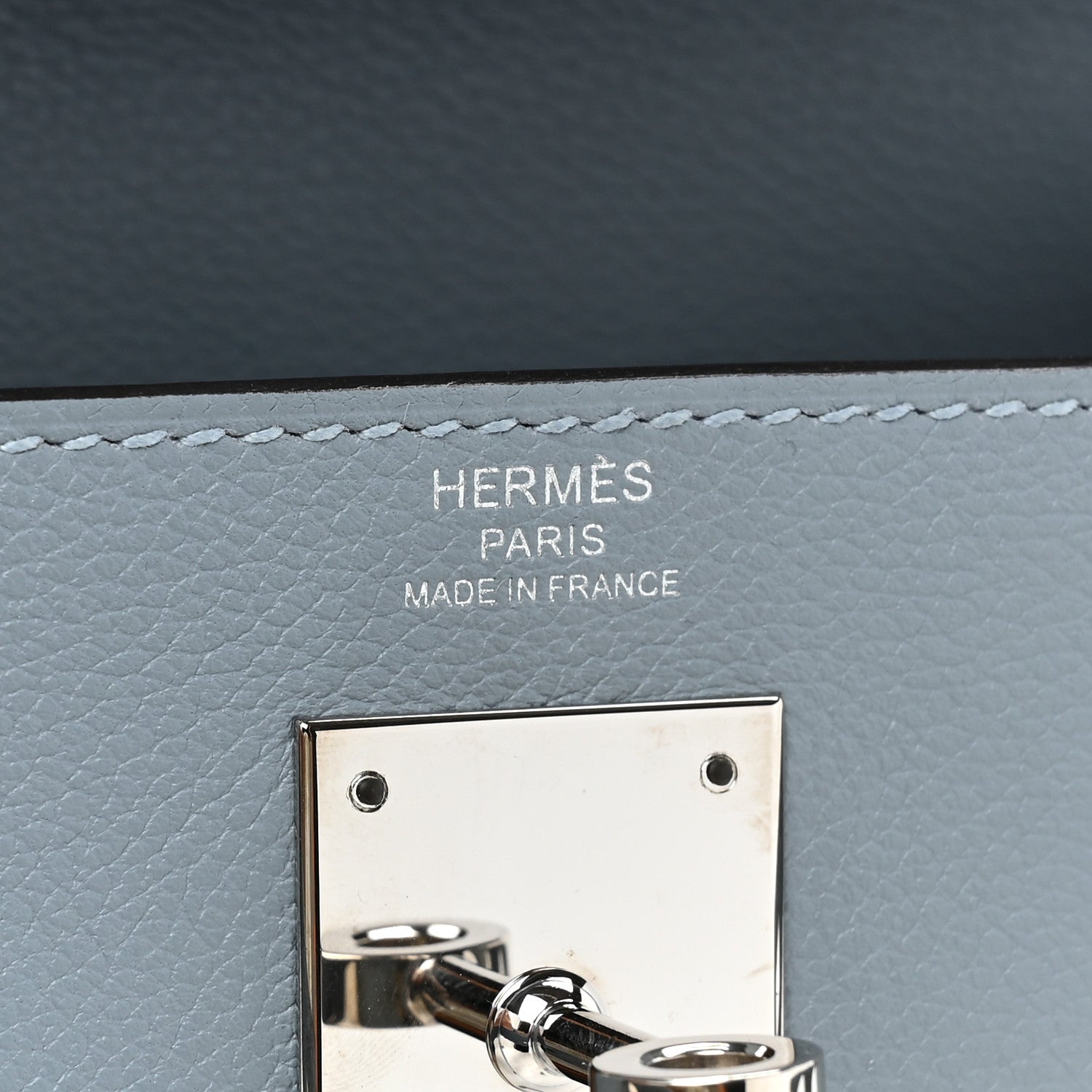Hermes Evercolor Kelly Retourne 28 Bleu Lin 6 of 11