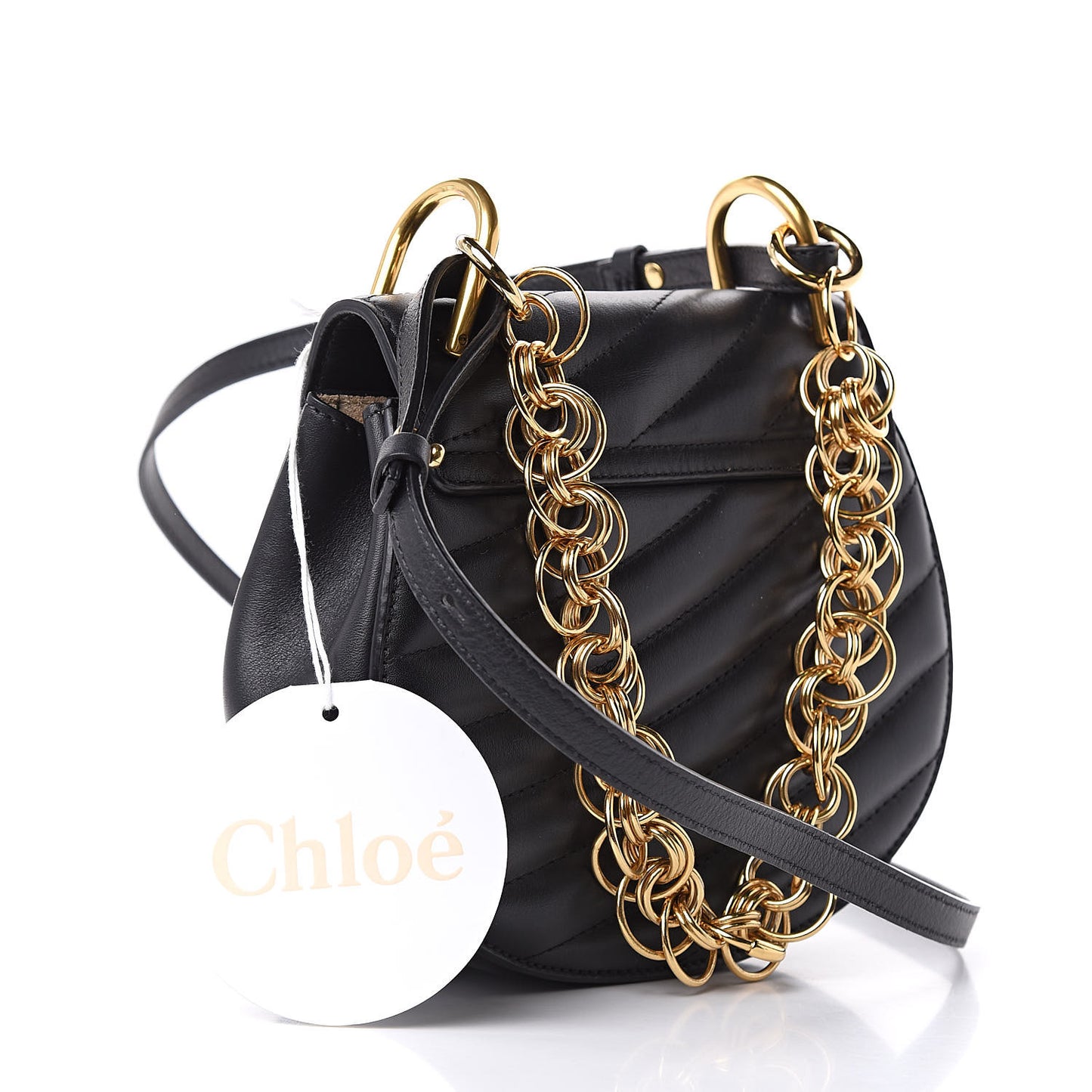 Calfskin Quilted Mini Drew Bijou Shoulder Bag Black