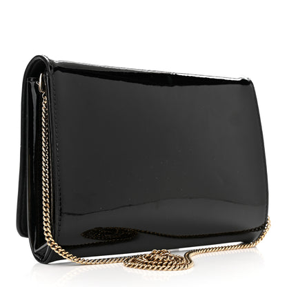 Versace Patent Palazzo Medusa Chain Evening Bag Black 3 of 12