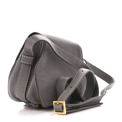 Chloe Calfskin Mini Marcie Round Crossbody Bag Cashmere Grey 3 of 12