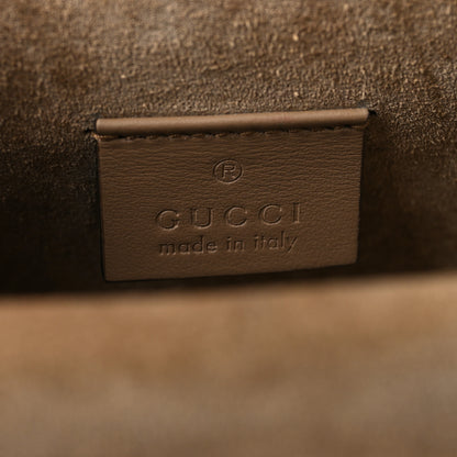 Gucci GG Supreme Monogram Suede Crystal Small Dionysus Shoulder Bag Beige Ebony Taupe 6 of 11