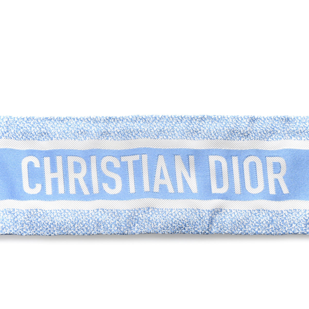 Christian Dior Silk Oblique Mitzah Scarf Cornflower Blue 4 of 4