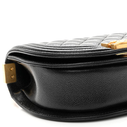 Chanel Caviar Quilted Small Boy Messenger Bag Black 9 of 10