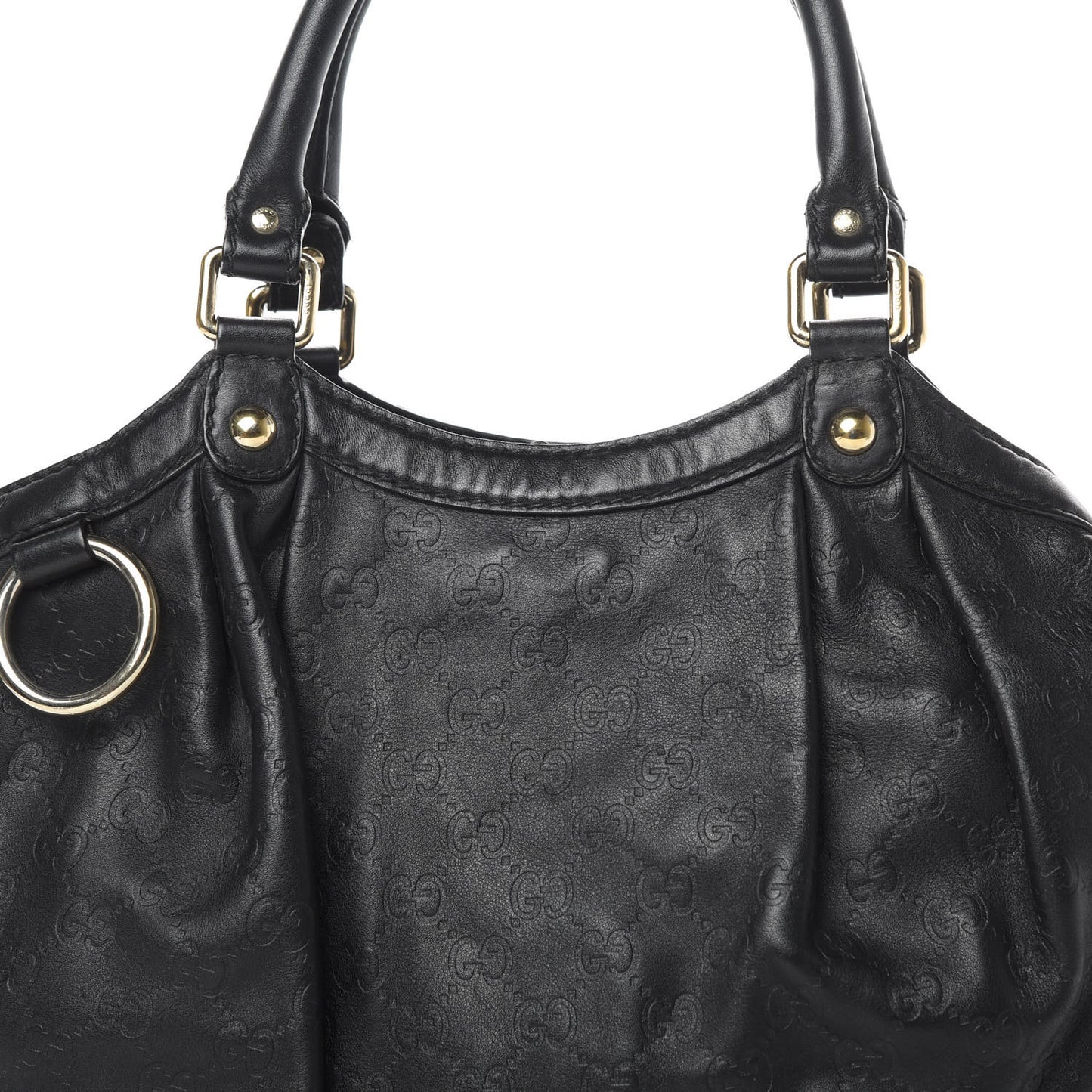Guccissima Medium Sukey Tote Black
