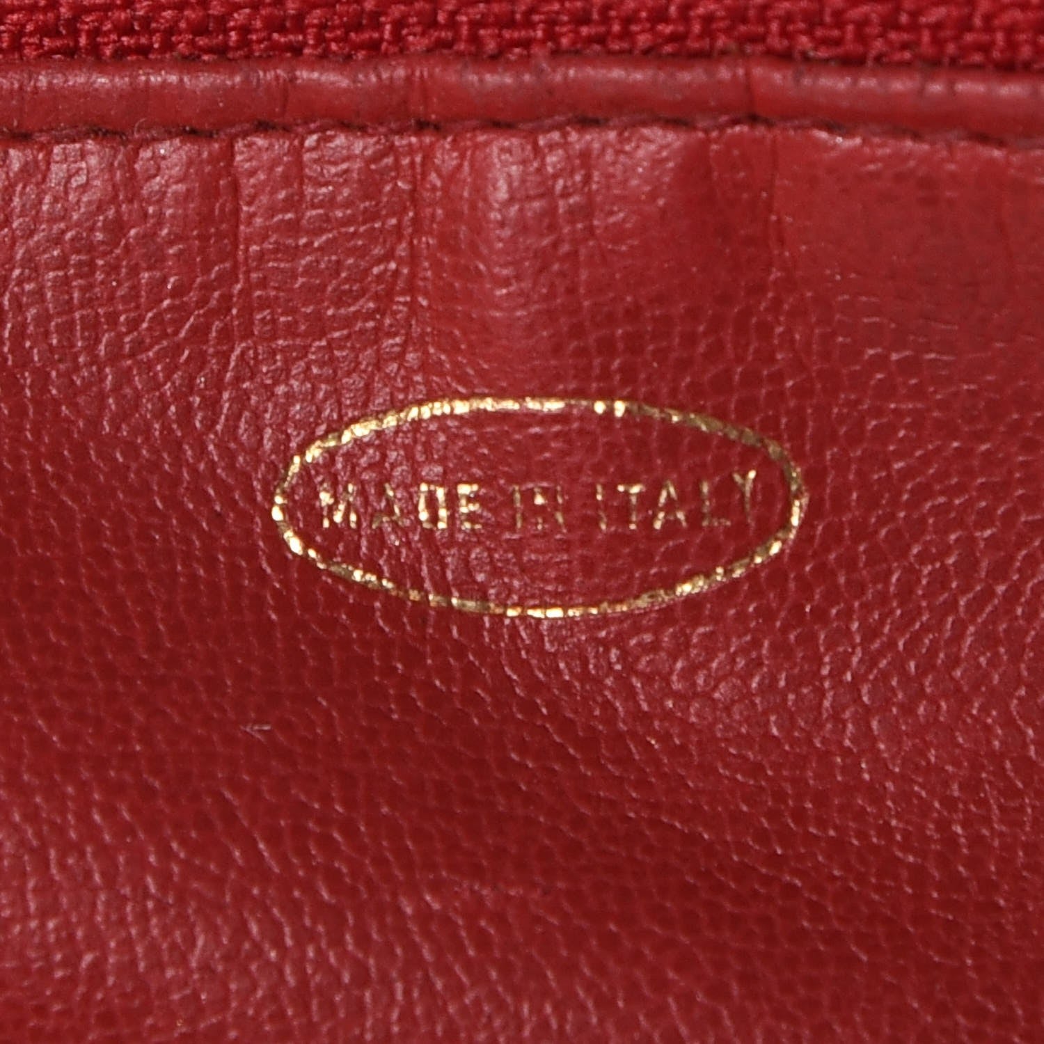 Chanel Lambskin Quilted Drawstring Bucket Bag Red 8 of 13