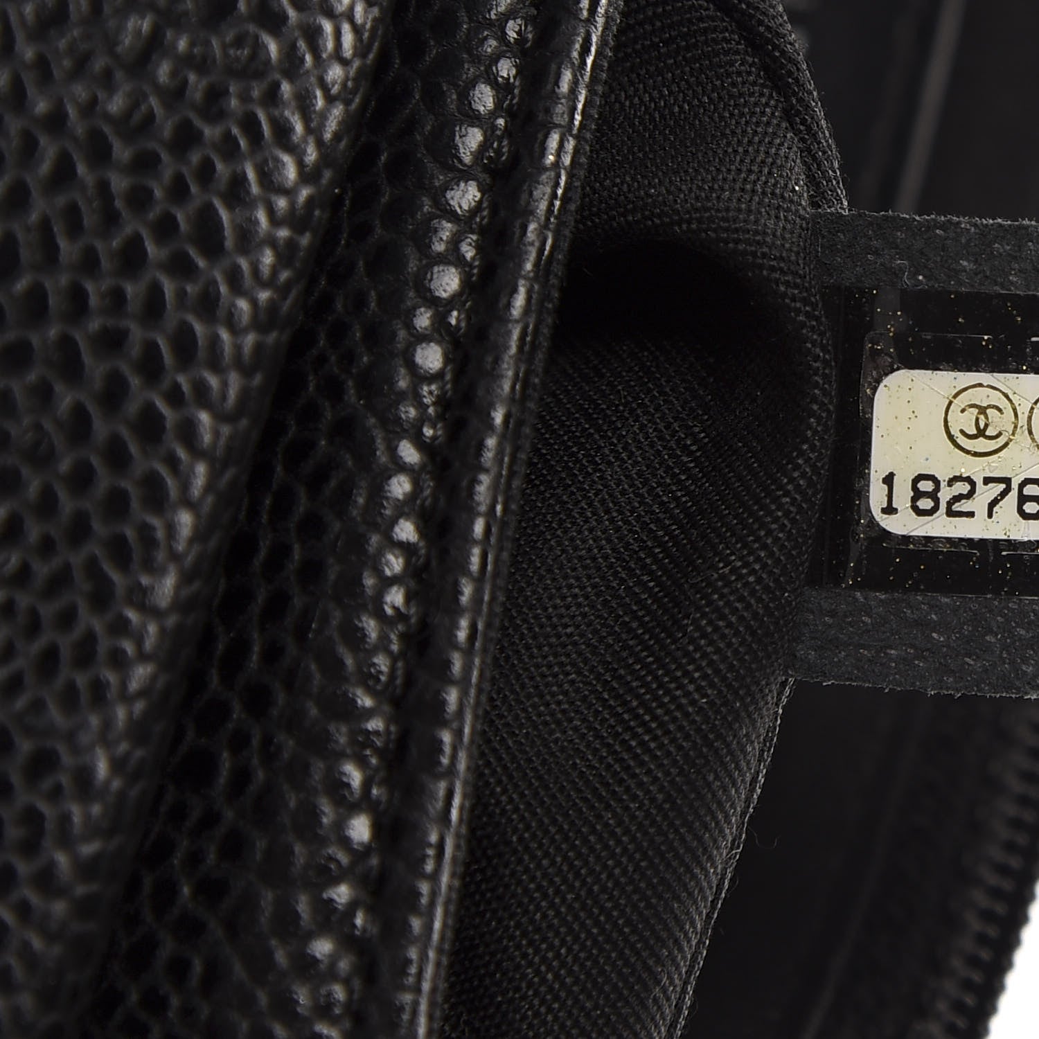 Chanel Caviar Half Moon Wallet On Chain WOC Black 10 of 11