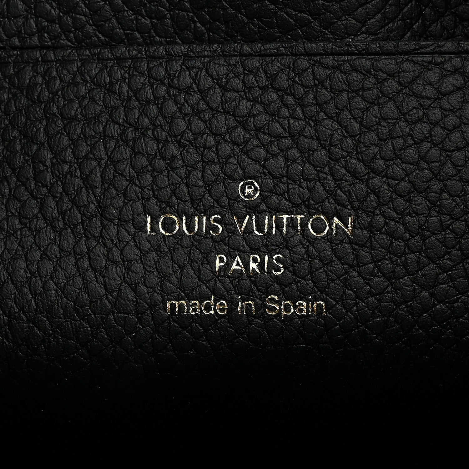 Louis Vuitton Empreinte Monogram Giant Double Zip Pochette Black Cream 5 of 11