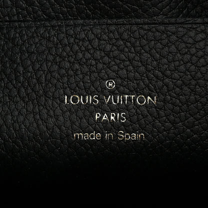 Louis Vuitton Empreinte Monogram Giant Double Zip Pochette Black Cream 5 of 11