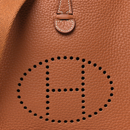 Hermes Taurillon Clemence Evelyne TPM Gold 8 of 11