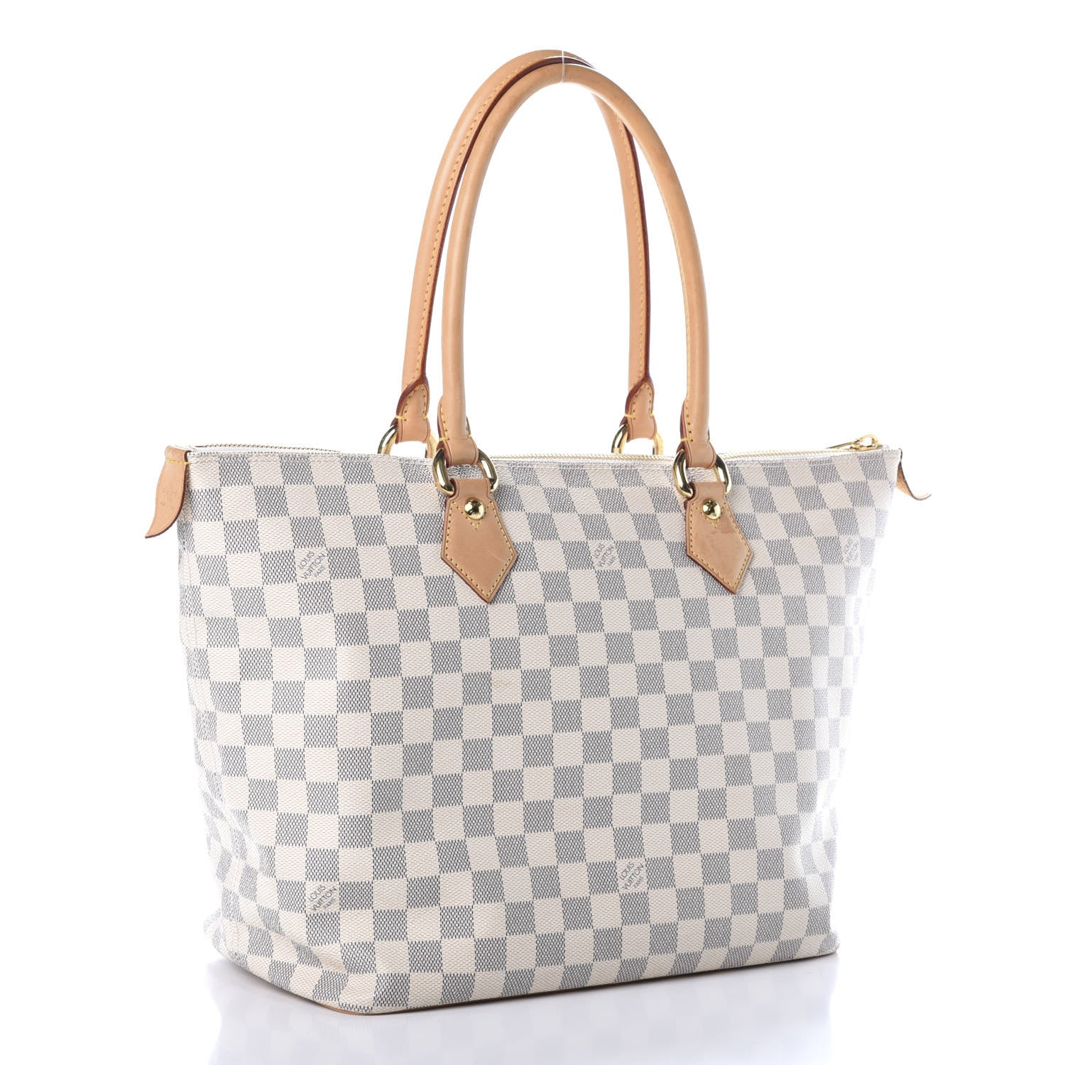 Louis Vuitton Damier Azur Saleya MM 3 of 8