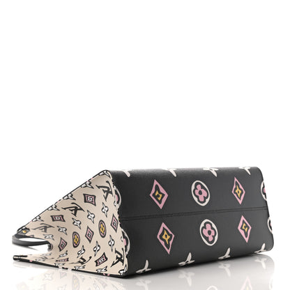 Louis Vuitton Monogram Giant Wild At Heart Onthego GM Black 4 of 10