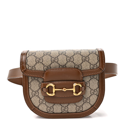 Gucci GG Supreme Monogram Horsebit 1955 Belt Bag Beige Brown Sugar 1 of 10