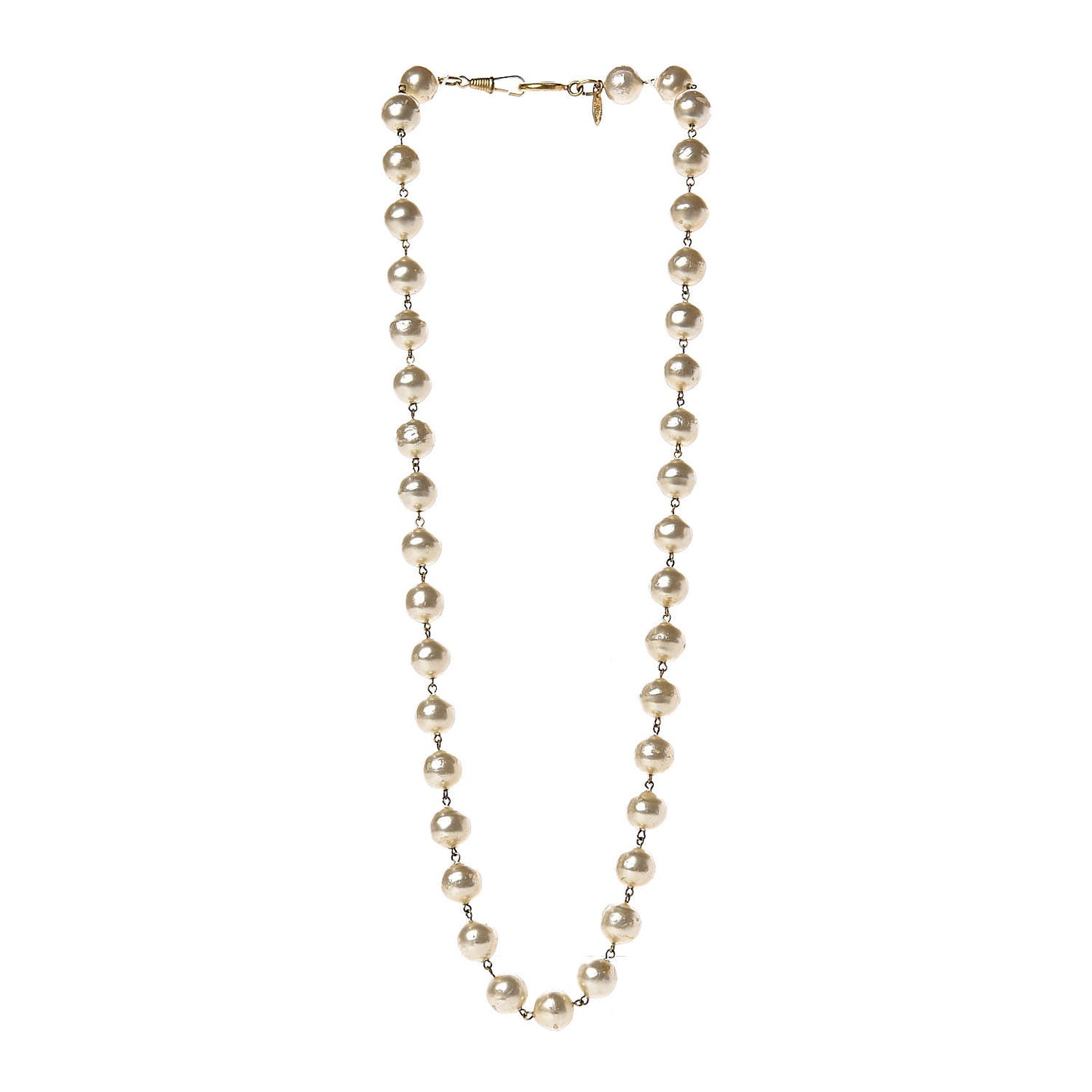 Pearl Short Necklace Gold