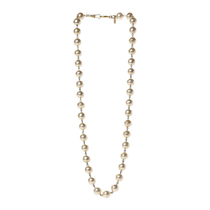 Chanel Pearl Short Necklace Gold 3 of 6