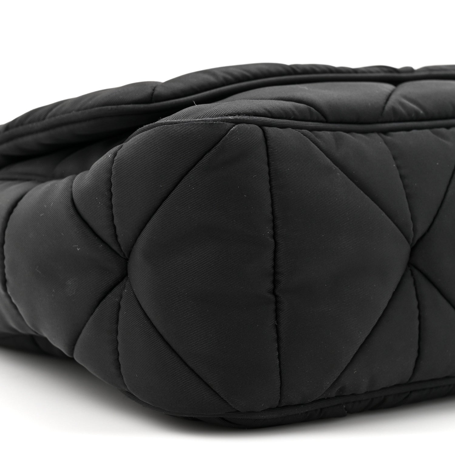Prada Re-Nylon Quilted Padded Flap Shoulder Bag Black 9 of 12