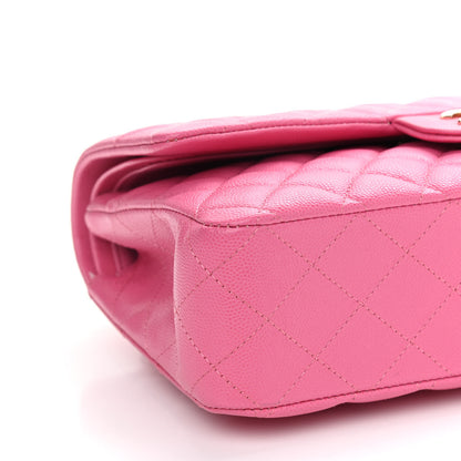 Chanel Caviar Quilted Medium Double Flap Pink 8 of 10