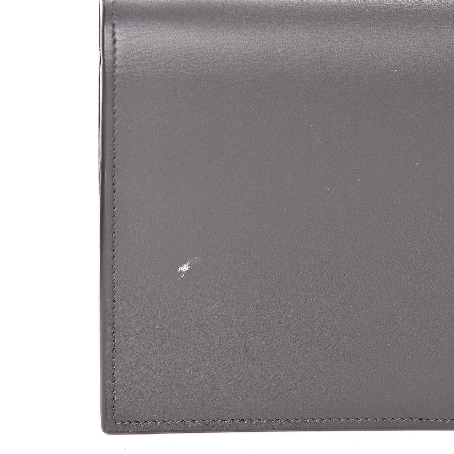 Smooth Calfskin Classic Monogram Kate Tassel Chain Wallet Asphalt