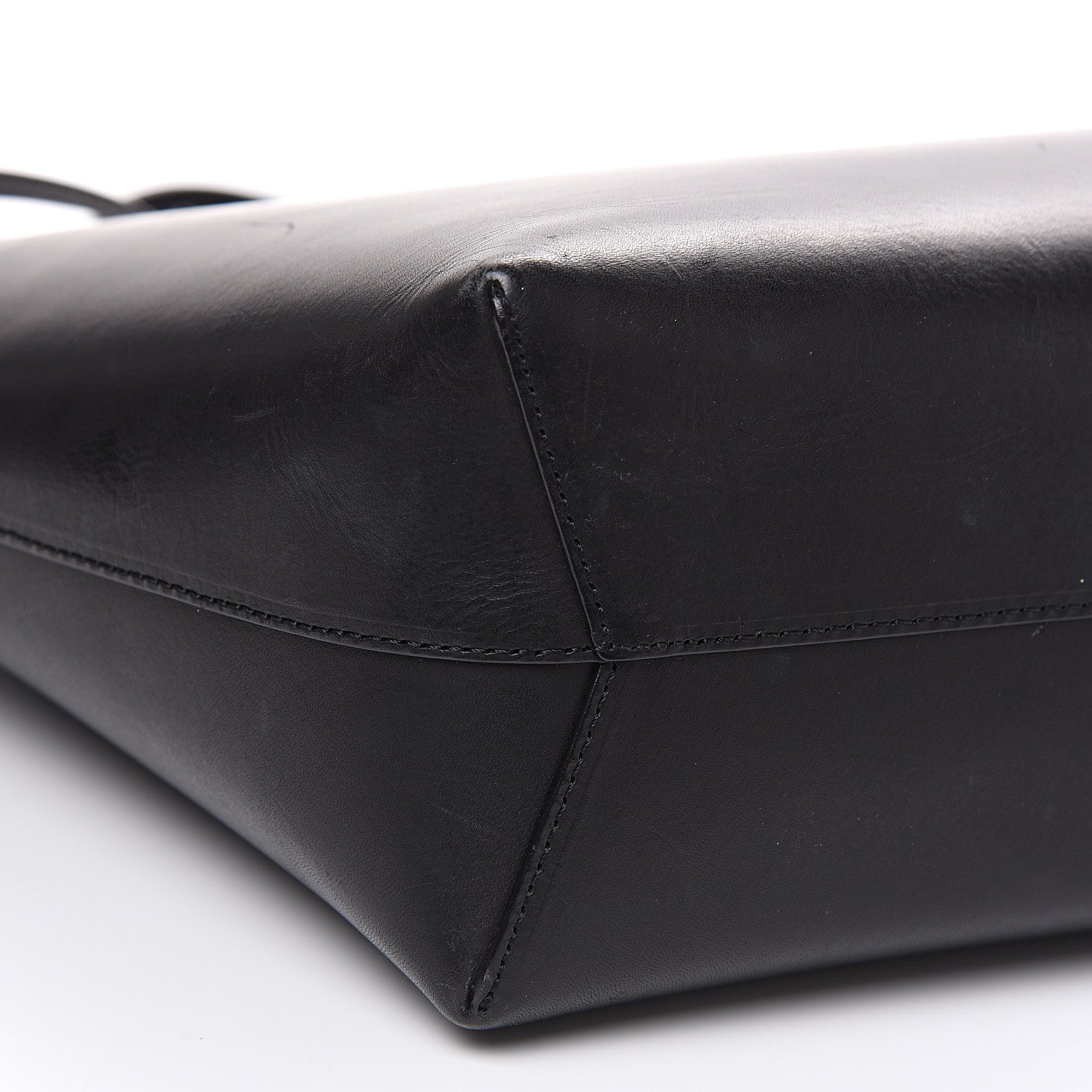 Mansur Gavriel Calfskin Small Shopping Tote Black Flamma 8 of 15