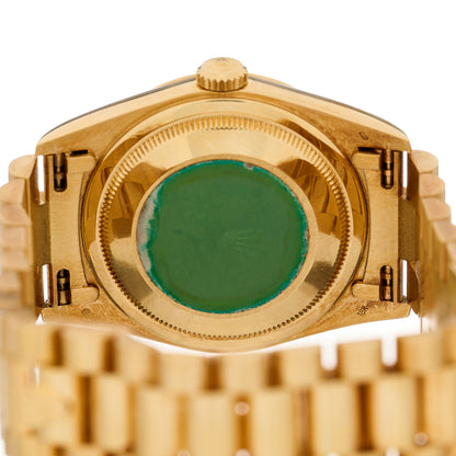 Rolex 18K Yellow Gold Diamond 36mm Oyster Perpetual Day-Date President Watch Champagne 18238 4 of 4