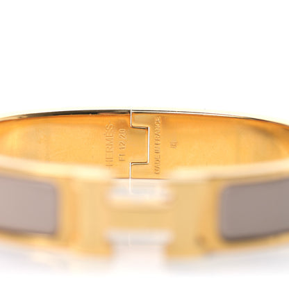 Hermes Enamel Narrow Clic Clac H Bracelet PM Marron Glace 4 of 4