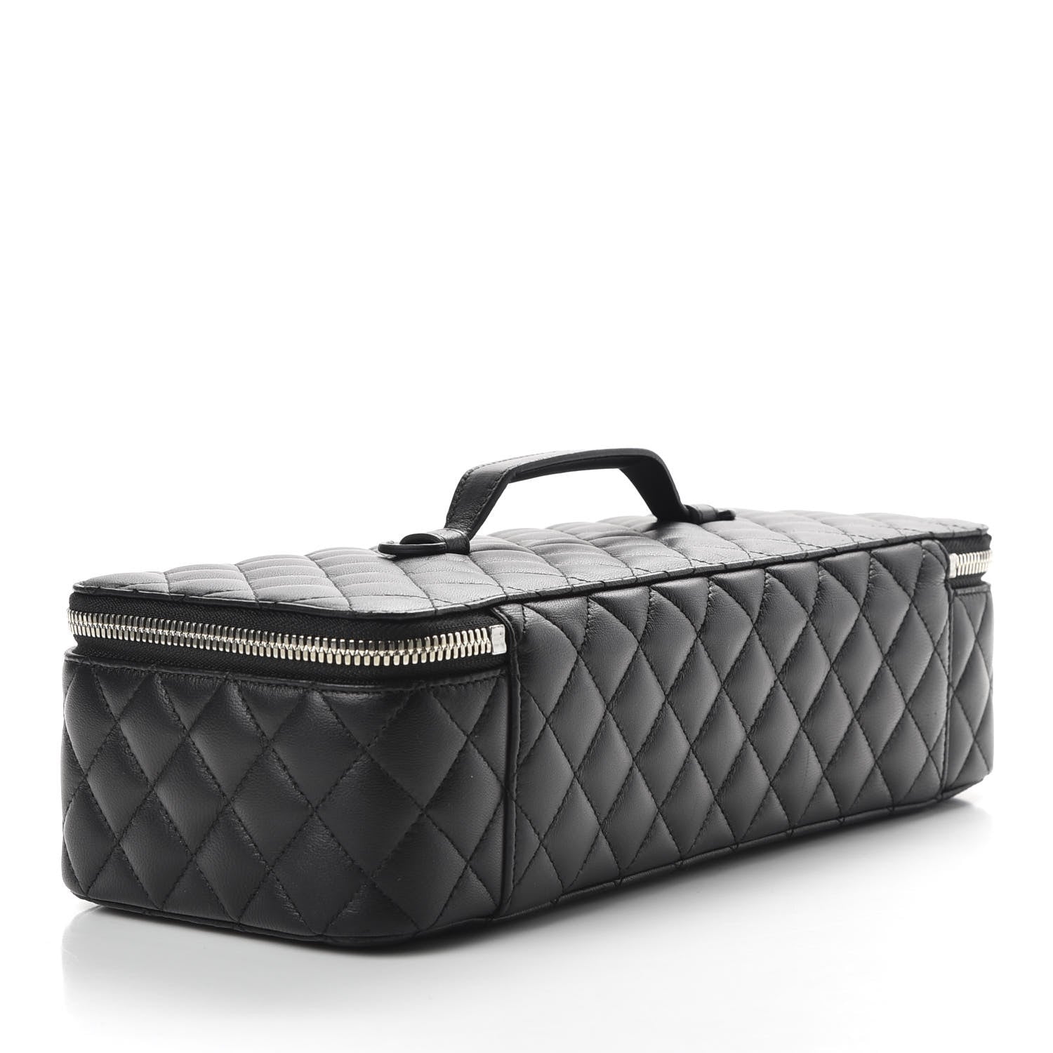 Chanel Lambskin Quilted Large Jewelry Case Black 4 of 11
