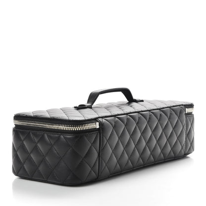 Chanel Lambskin Quilted Large Jewelry Case Black 4 of 11