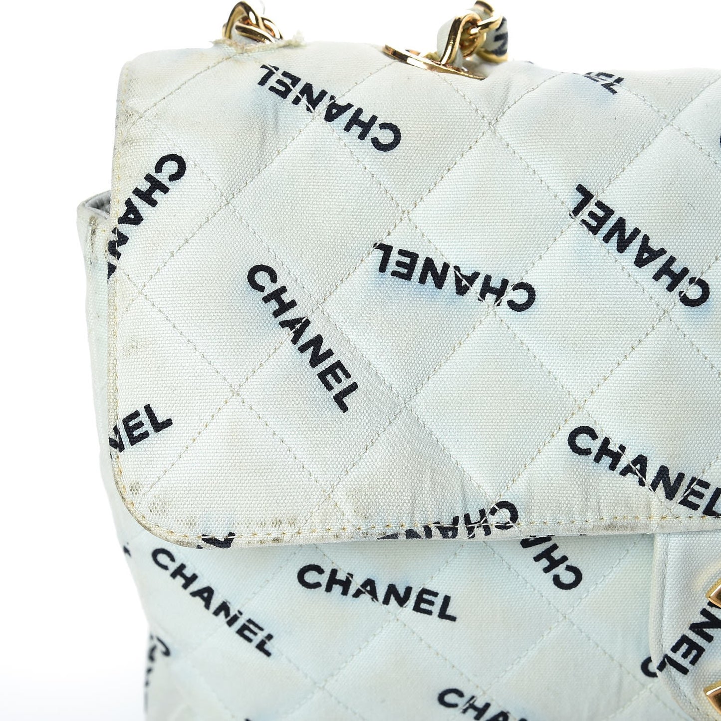 Canvas Quilted XL Jumbo Single Flap Green
