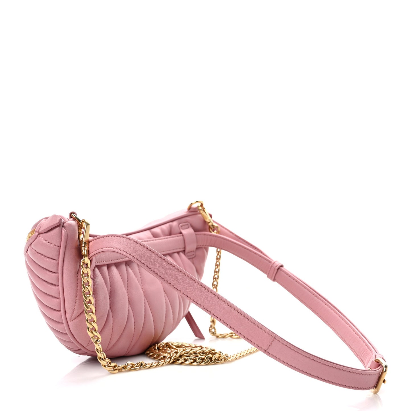 Nappa Matelasse Rider Belt Bag Orchid Pink