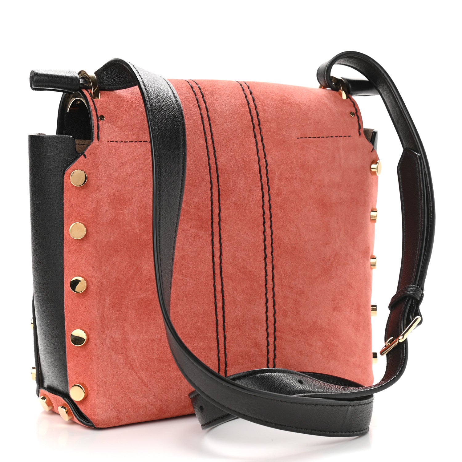 Jimmy Choo Suede Lockett XB Crossbody Bag Coral 3 of 9