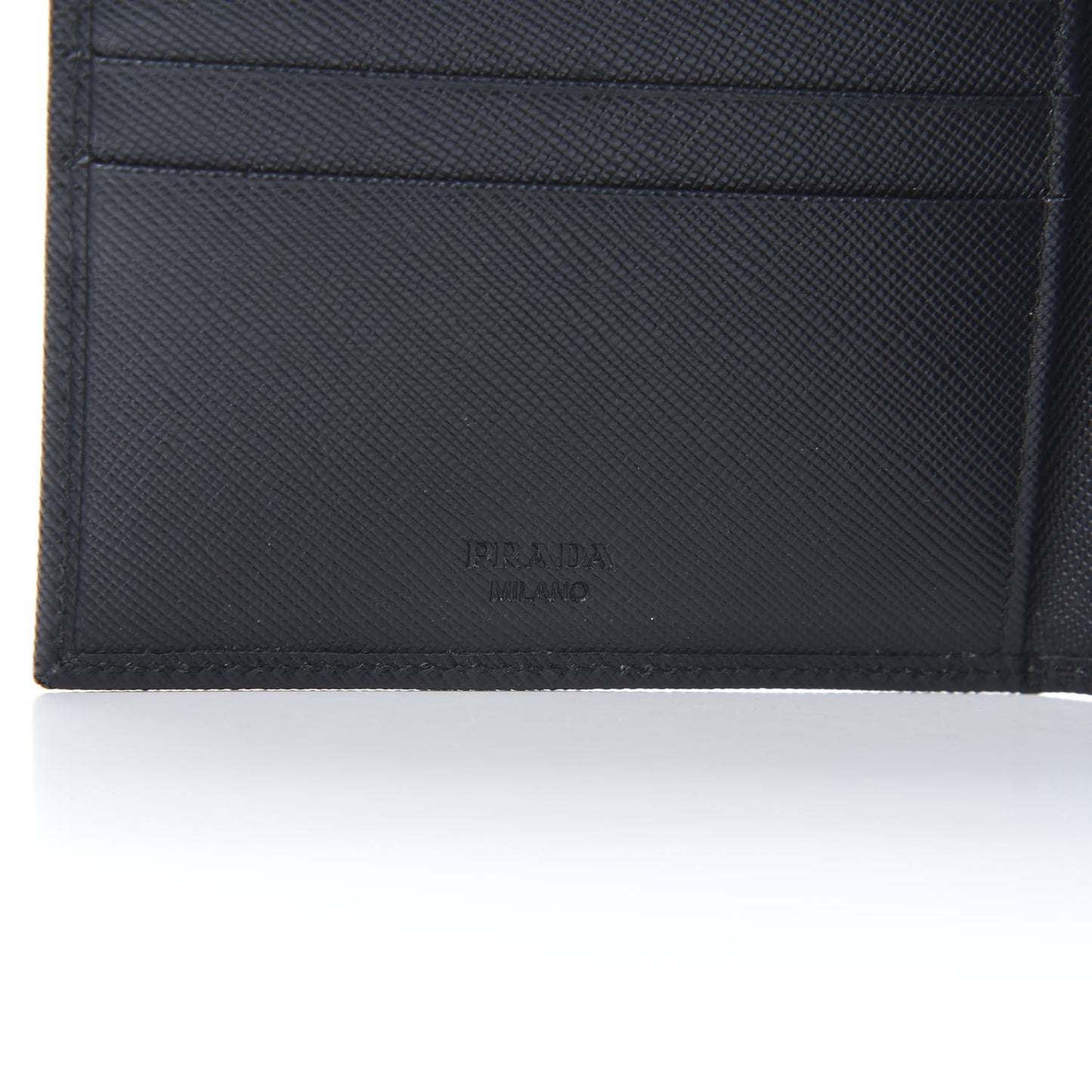 Saffiano Metal Flap Passport Holder Black